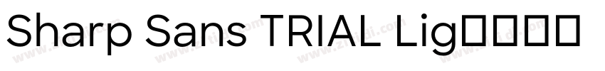 Sharp Sans TRIAL Lig字体转换